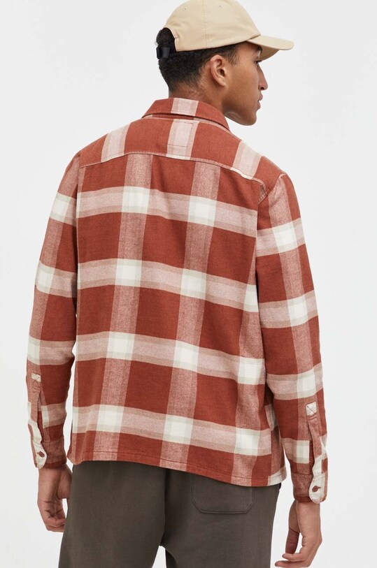 Ρούχα Βαμβακερό πουκάμισο Hollister Co. KI325.3096.708 πορτοκαλί