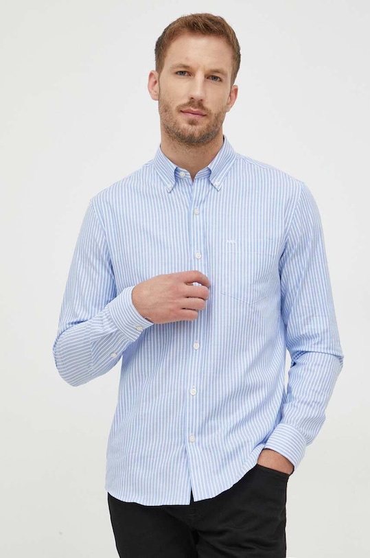 Πουκάμισο Michael Kors με ελαστάν μπλε CF34052A0S