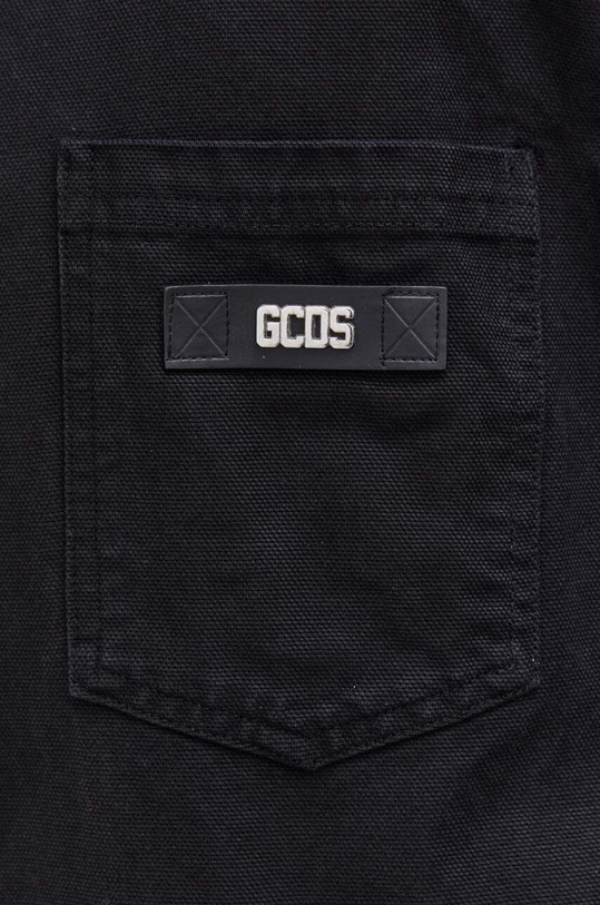 GCDS koszula bawełniana CC94M230539 czarny