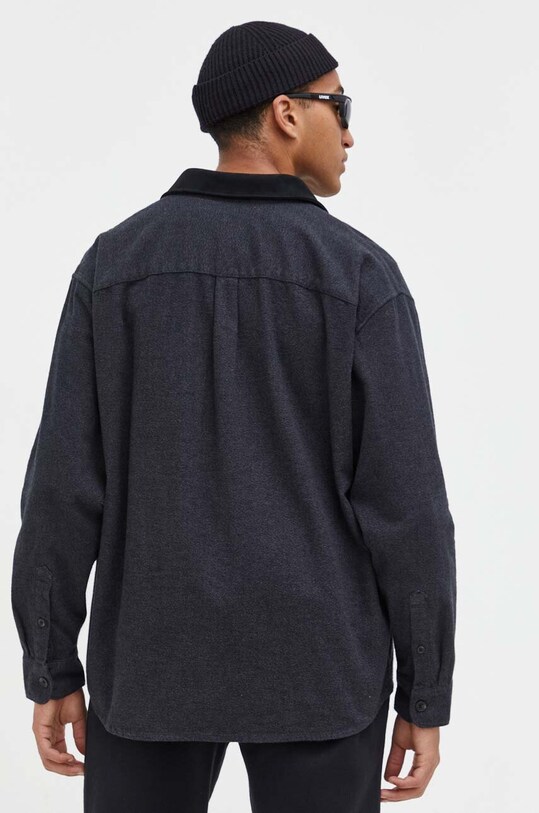 Odjeća Pamučna košulja Abercrombie & Fitch KI125.3118.900 crna