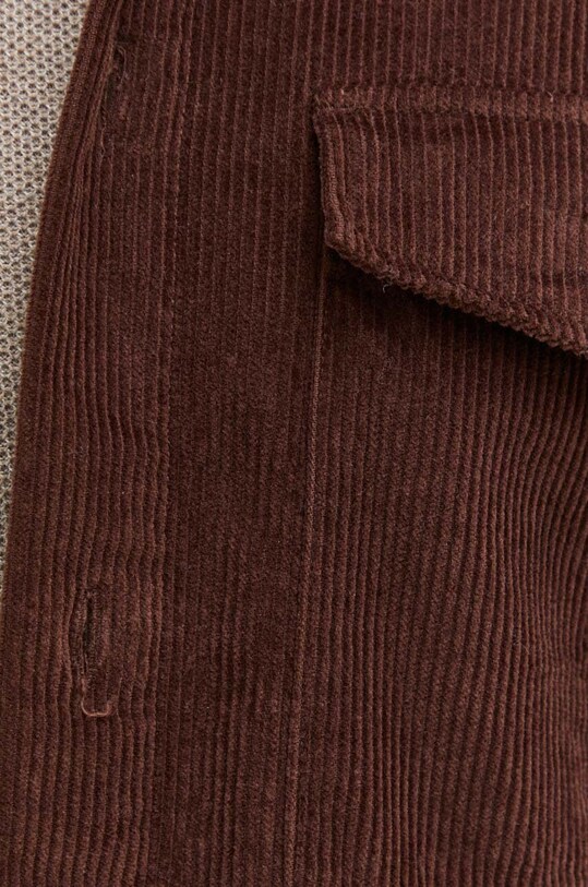 Πουκάμισο κοτλέ Abercrombie & Fitch KI125.3121.420 καφέ