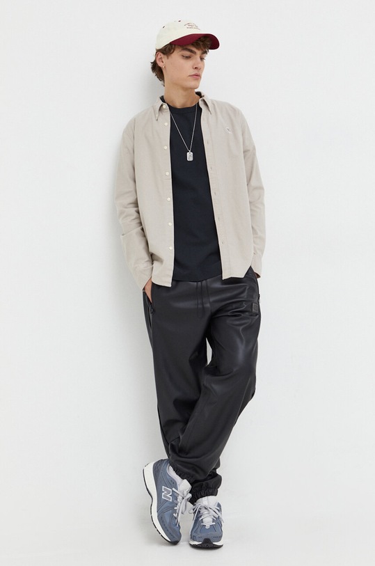 Abercrombie & Fitch koszula z elastanem beżowy KI125.3126.400