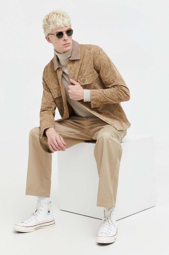 Abercrombie & Fitch kurtka koszulowa KI125.3132.406 beżowy AW23