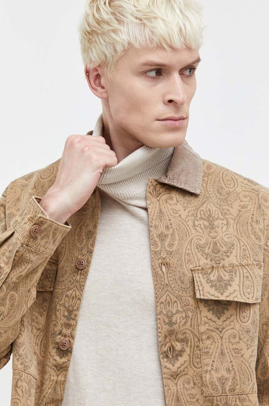 Abercrombie & Fitch kurtka koszulowa KI125.3132.406 beżowy