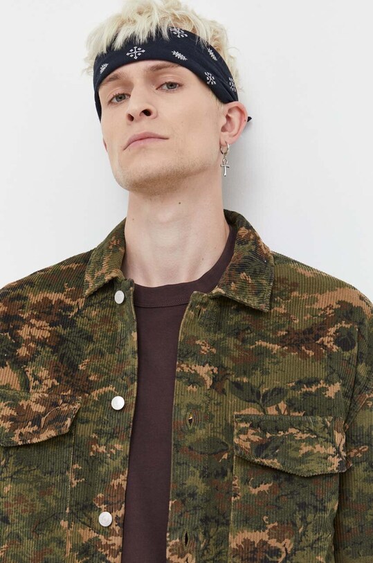 Îmbrăcăminte Abercrombie & Fitch camasa din velur KI125.3149.306 verde