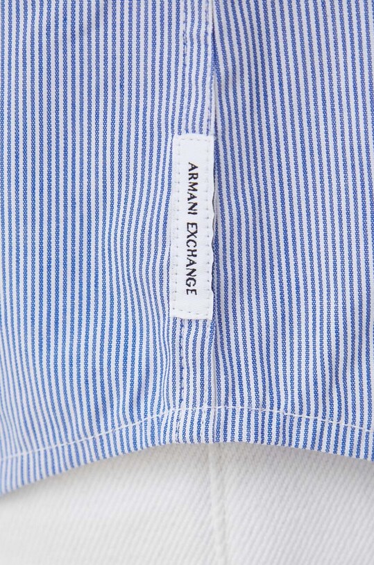 Armani Exchange koszula bawełniana 6RZC23.ZNSSZ niebieski