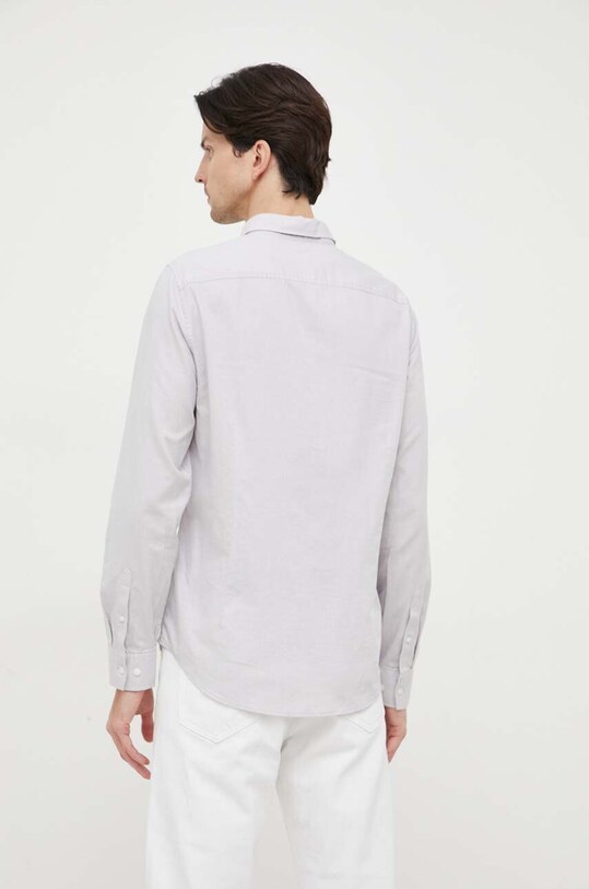 Хлопковая рубашка Armani Exchange серый 8NZCGB.Z8ANZ