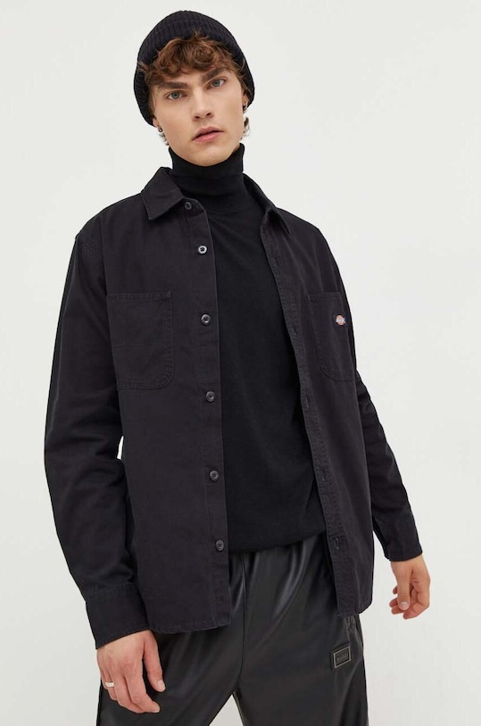 Dickies koszula bawełniana DK0A4Y27C401 czarny