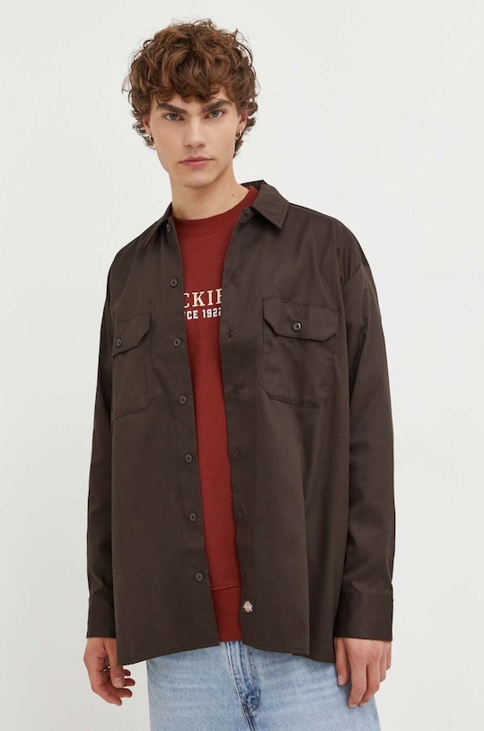 Dickies koszula regular brązowy DK0A4Y26DBX1
