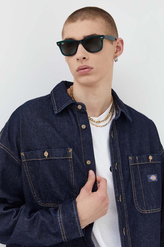 Dickies koszula jeansowa granatowy DK0A4YF5RIN1