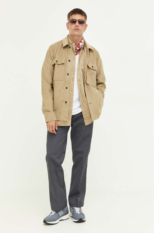 Dickies koszula sztruksowa DK0A4XGQKHK1 zielony AW23