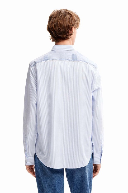 Pamučna košulja Desigual 23WMCW35 MAN WOVEN SHIRT LONG SLEEVE 23WMCW35 plava AW23