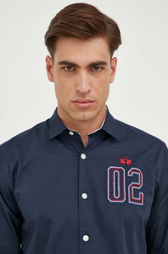 La Martina koszula granatowy WMC300