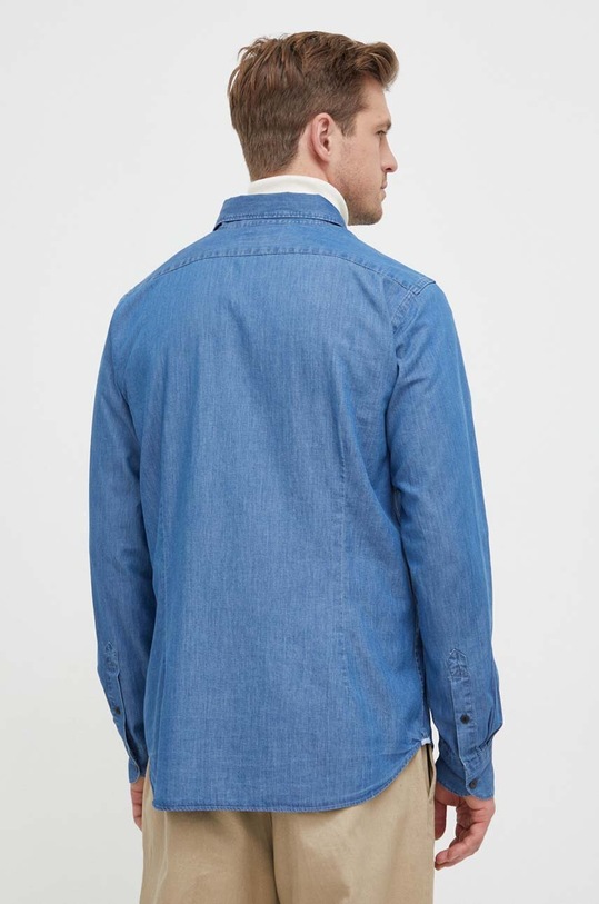 Džínová košile La Martina modrá WMC028