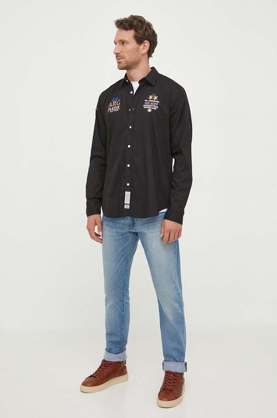 La Martina ing WMC302 fekete AW23