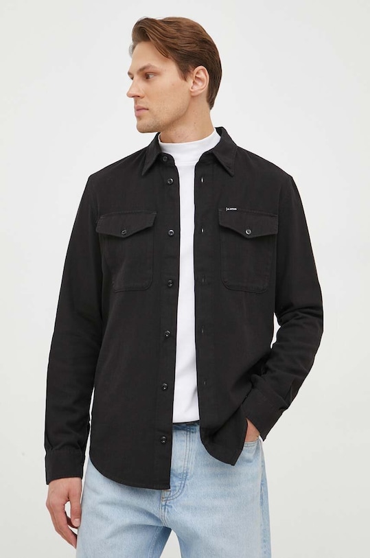 Бавовняна сорочка G-Star Raw casual чорний D20165.D454