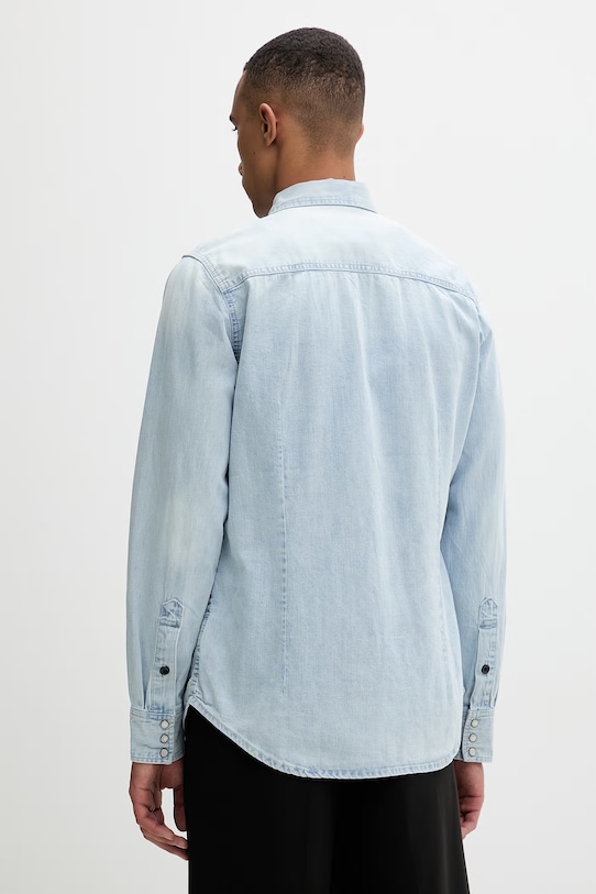 Îmbrăcăminte G-Star cămașă bărbătească din denim Dakota slim D23616.D252 albastru