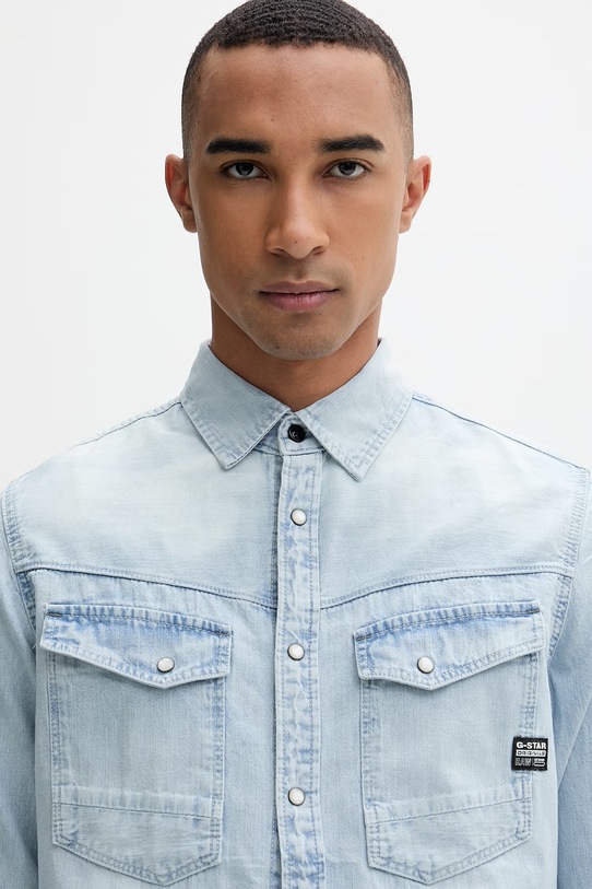 G-Star cămașă bărbătească din denim Dakota slim albastru D23616.D252