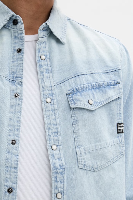 G-Star cămașă bărbătească din denim Dakota slim D23616.D252 albastru