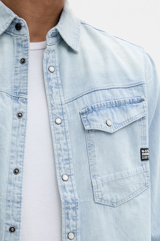 G-Star cămașă bărbătească din denim Dakota slim D23616.D252 albastru