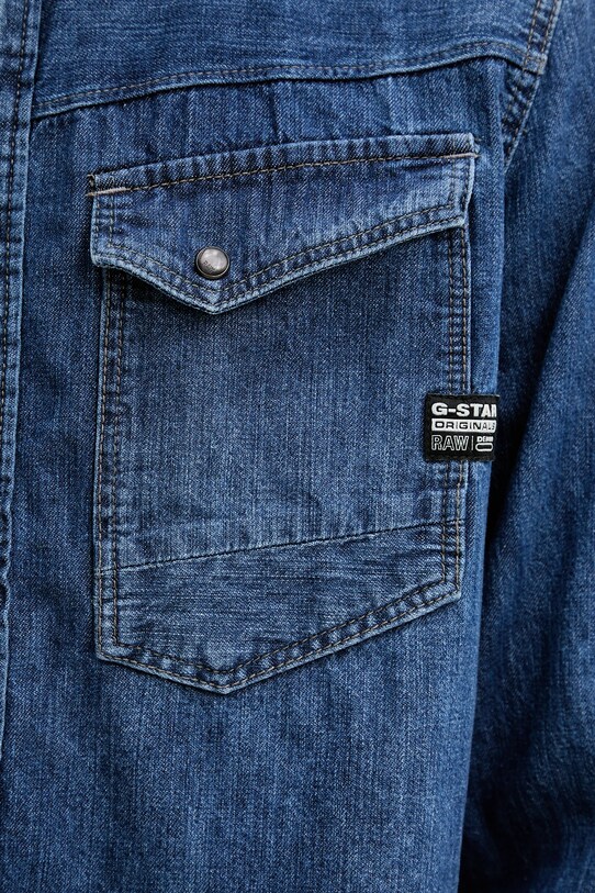 G-Star cămașă din denim D23616.D252 bleumarin