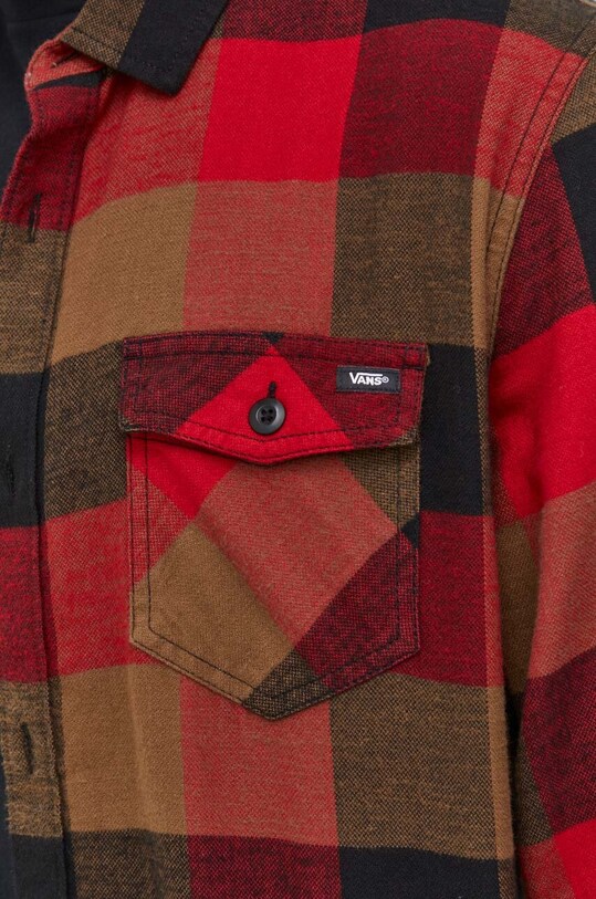 Vans koszula bawełniana VN000JOGCBA1 czerwony AW23