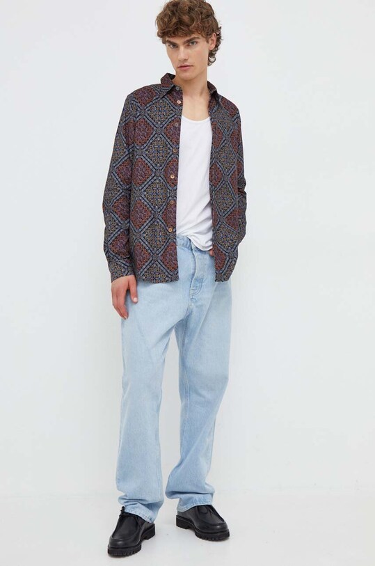 Îmbrăcăminte PS Paul Smith camasa din bumbac M2R.765X.L21926 negru