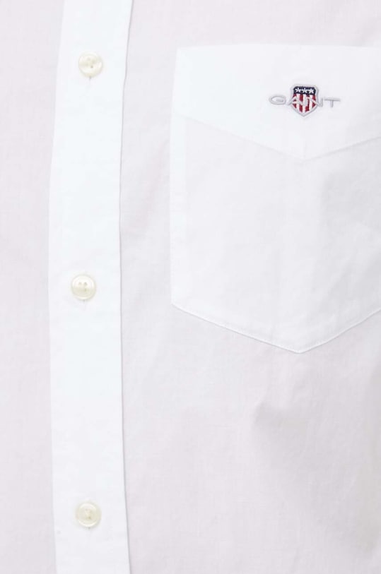 Хлопковая рубашка Gant 3000100 белый AW25