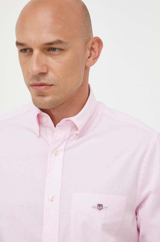 Bavlnená košeľa Gant 3000100 ružová