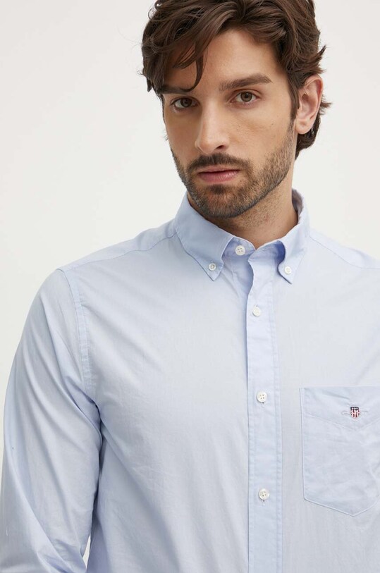 Gant camasa din bumbac albastru 3000100