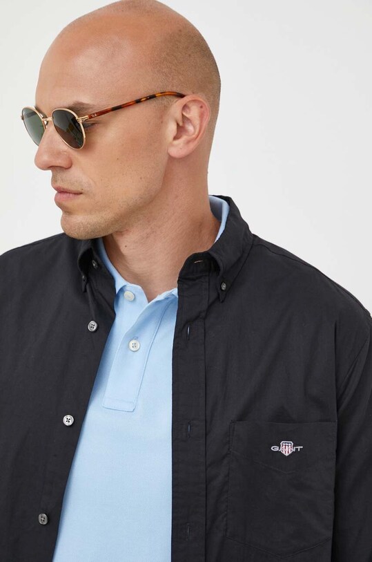 Gant camasa din bumbac 3000100 negru