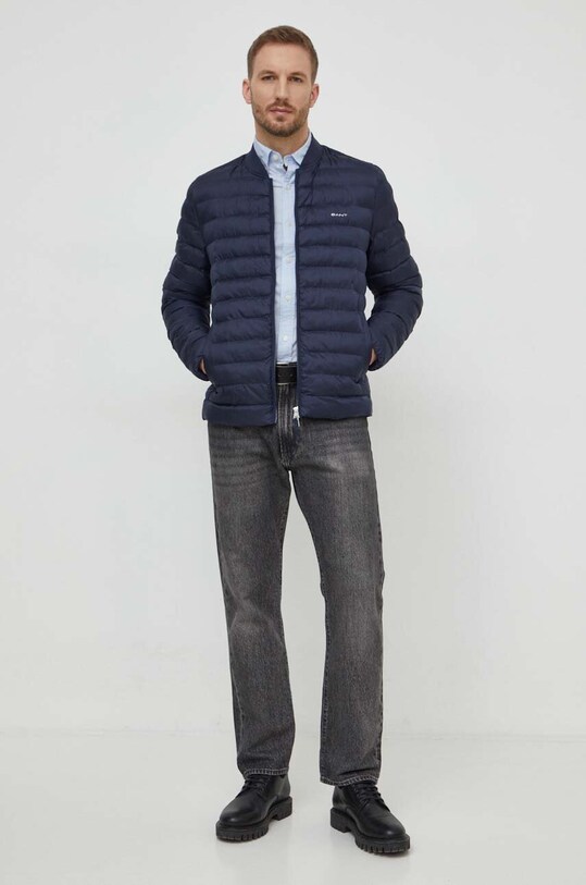 Хлопковая рубашка Gant 3000102 голубой SS25