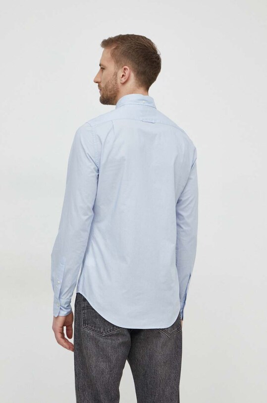 Одежда Хлопковая рубашка Gant 3000102 голубой
