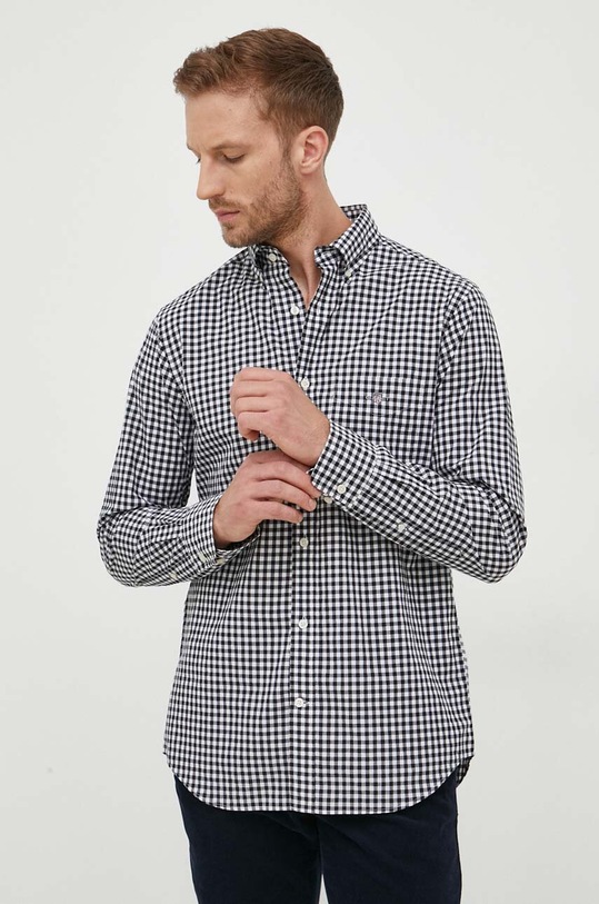 Gant camasa din bumbac negru 3000120