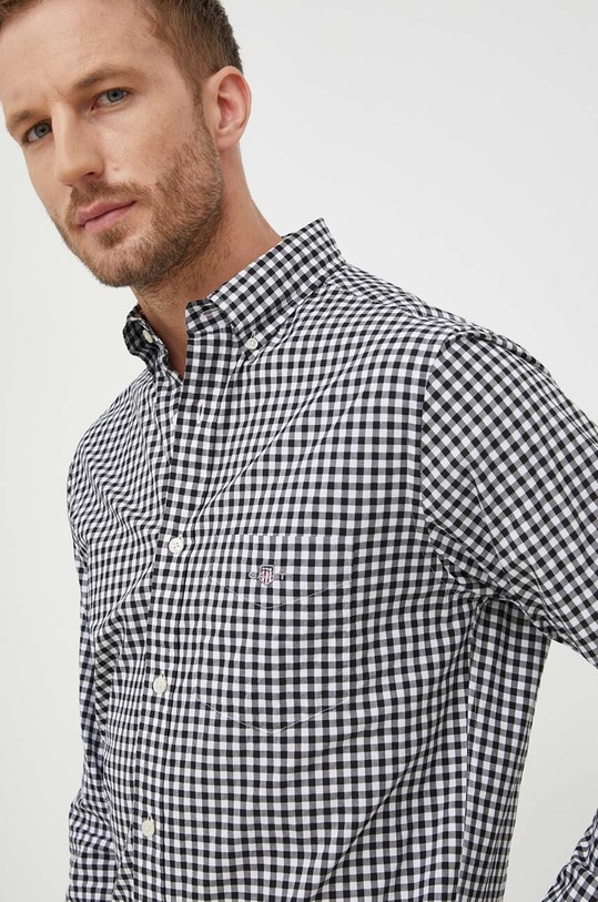 Gant camasa din bumbac 3000120 negru