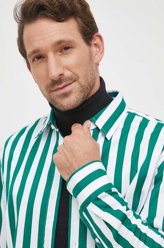 United Colors of Benetton koszula zielony 51ANUQ02A.64U