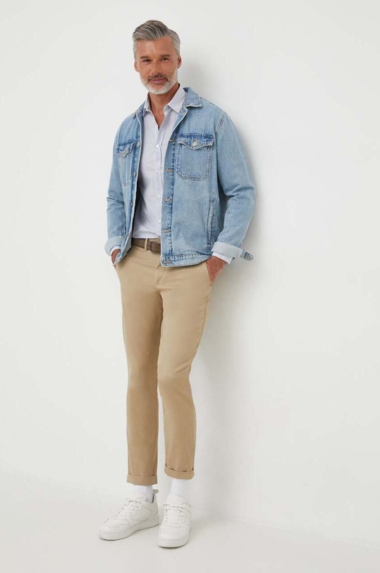 United Colors of Benetton pamut ing 58Z2UQ00W.63T kék AW23