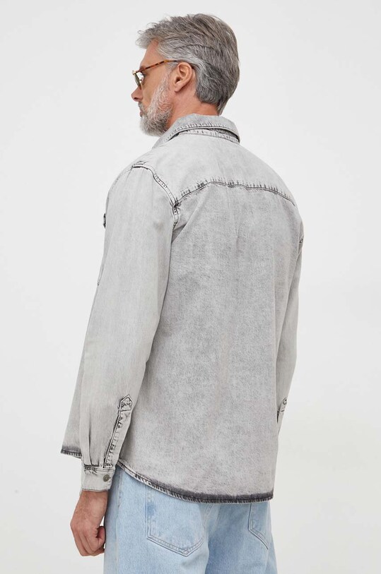 Τζιν πουκάμισο Sisley γκρί 5TKYSQ039.800