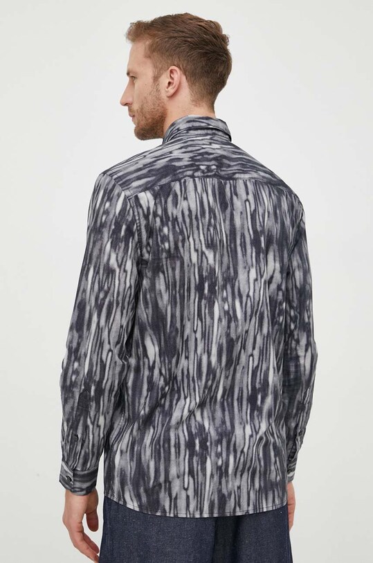 Одежда Хлопковая рубашка Sisley 5KWMSQ02O.66W чёрный