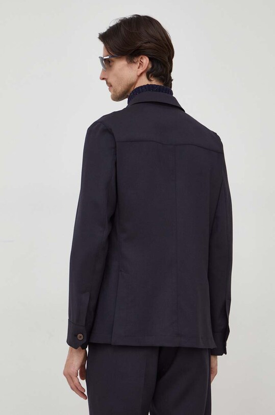 Oblečení Vlněná košile Michael Kors MK0BL01030 námořnická modř