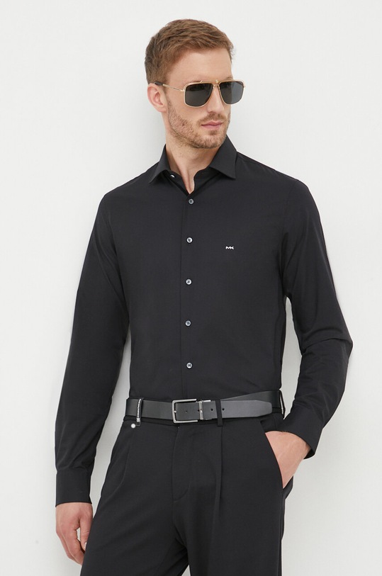 Πουκάμισο Michael Kors MK0DS01204 μαύρο AW23