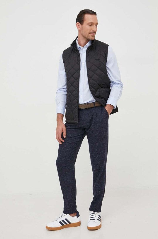 Odzież Tommy Hilfiger koszula bawełniana MW0MW32904 niebieski