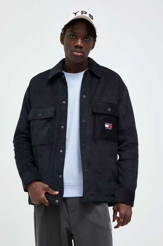 Tommy Jeans giacca in velluto a coste nero DM0DM17239