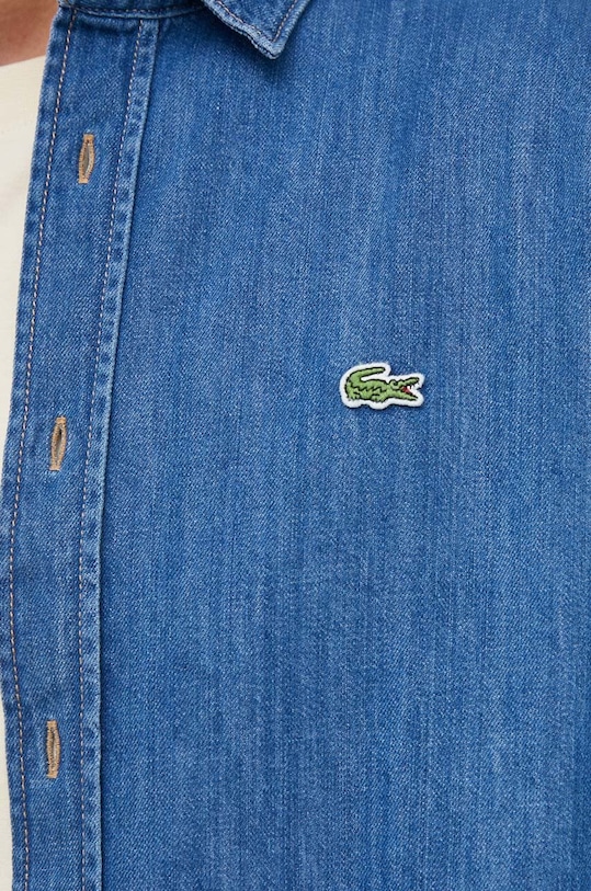 Lacoste koszula jeansowa CH0197 niebieski
