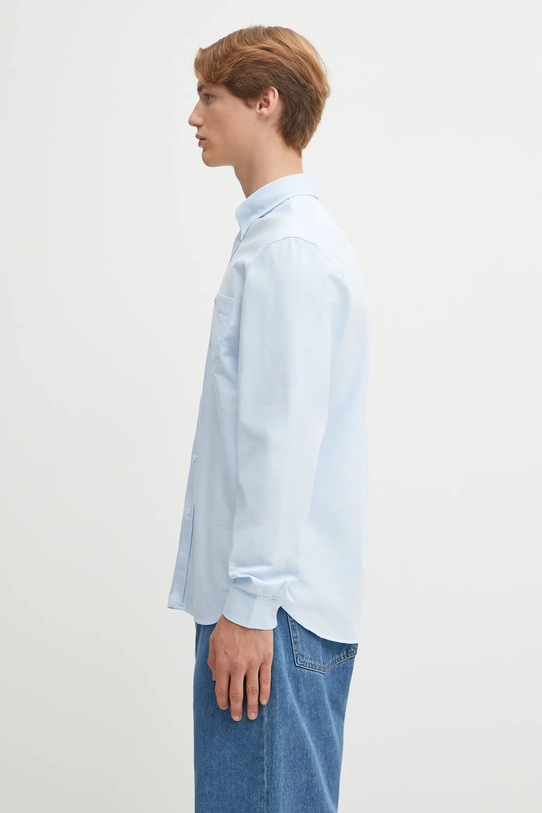 Lacoste koszula bawełniana CH1911 niebieski SS24
