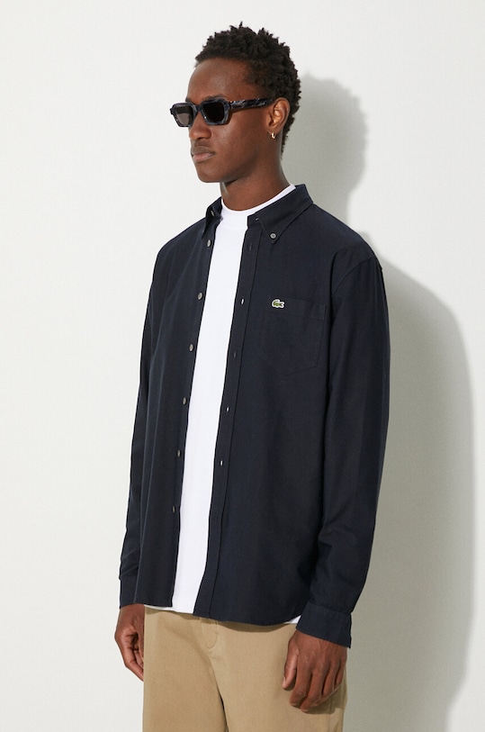 Lacoste cotton shirt navy CH1911