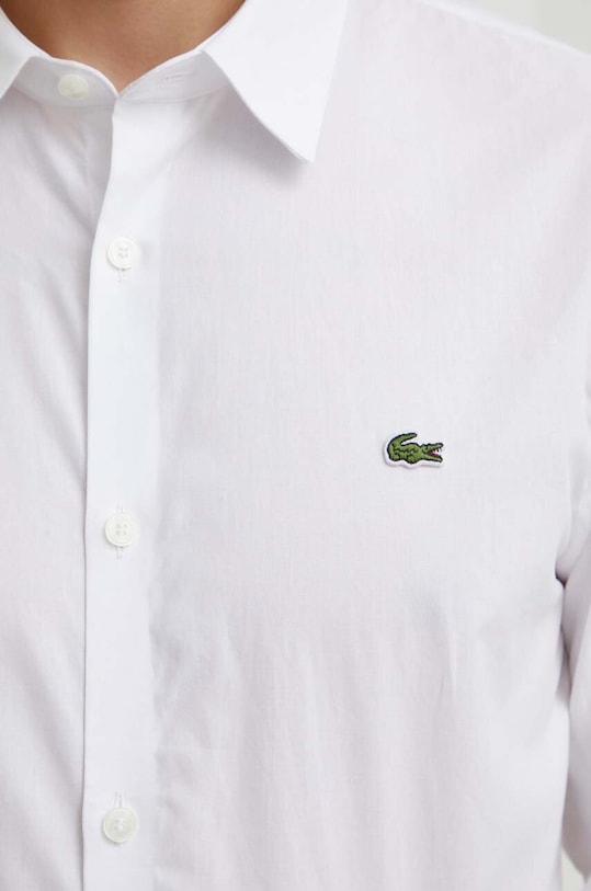 Lacoste koszula bawełniana CH5620 biały