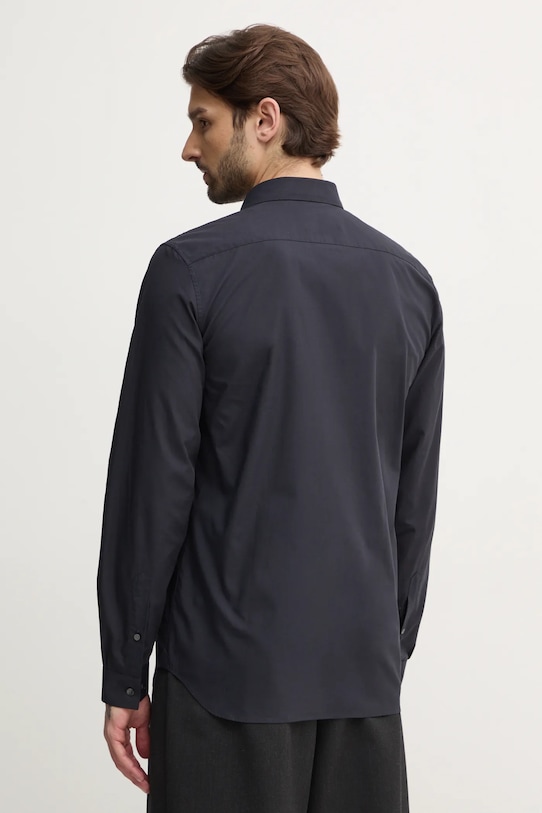 Βαμβακερό πουκάμισο Lacoste σκούρο μπλε CH5620