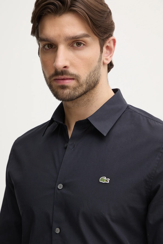 Bavlněná košile Lacoste CH5620 námořnická modř