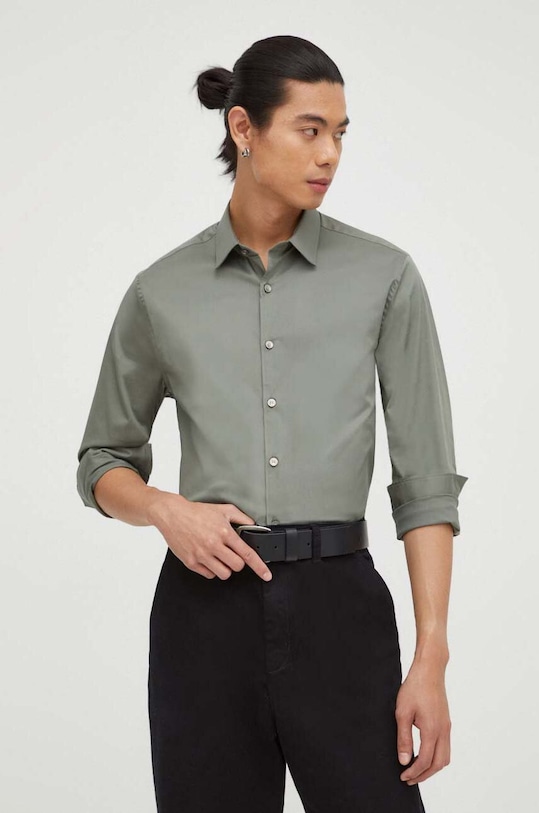 Tiger Of Sweden camasa lung verde T68997037